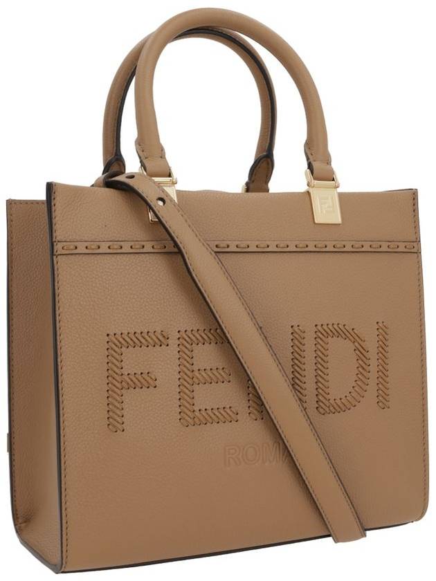 Logo Sunshine Small Tote Bag Cappuccino - FENDI - BALAAN 4