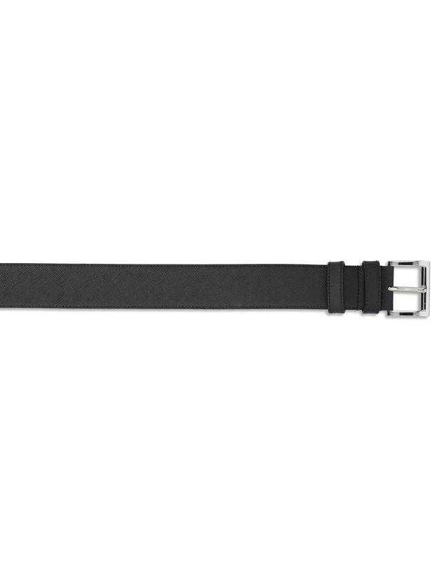 Saffiano Leather Belt Black - PRADA - BALAAN 3