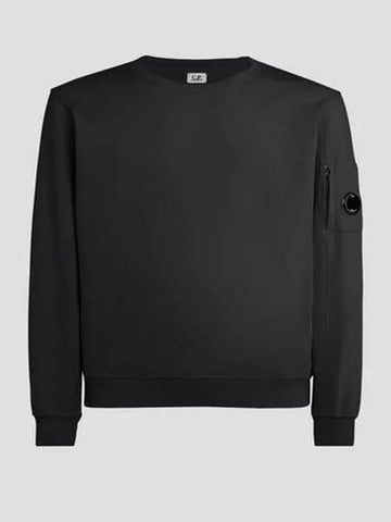 Light fleece sweatshirt black 15CMSS032A002246G999 - CP COMPANY - BALAAN 1