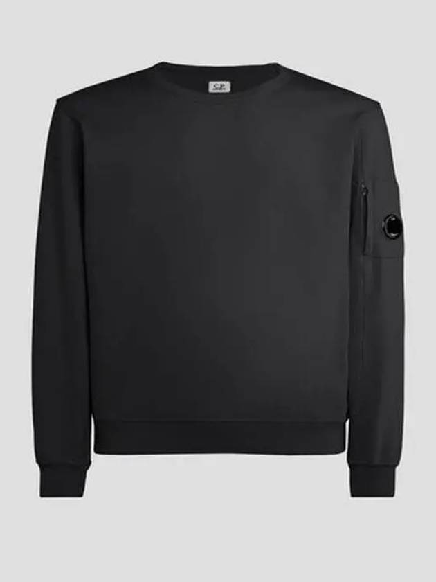 Light Fleece Sweatshirt Black - CP COMPANY - BALAAN 2