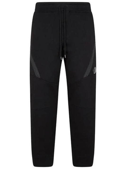 Lens Wappen Band Track Pants Black - CP COMPANY - BALAAN.