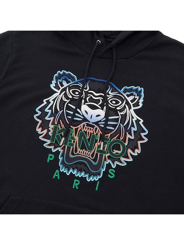 Gradient Tiger Logo Hoodie Black - KENZO - BALAAN.