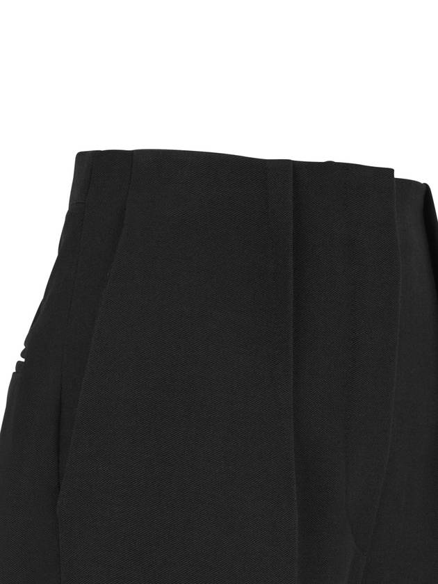 Women's Grande Poudre Wool Cigarette Pants Black - FENDI - BALAAN 4