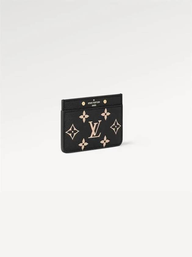 Monogram Empreinte Leather Card Wallet Black - LOUIS VUITTON - BALAAN 2