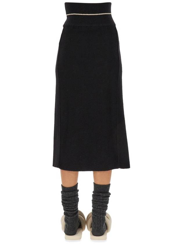 Genius Knit Pencil Skirt Black - MONCLER - BALAAN 5