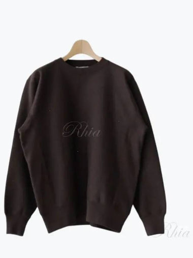 High Count Heavy Sweatshirt P O A22AP05HU Dark Brown Sweatshirt - AURALEE - BALAAN 1