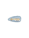 Woven Fabric Hair Clip Light Blue - MIU MIU - BALAAN 4