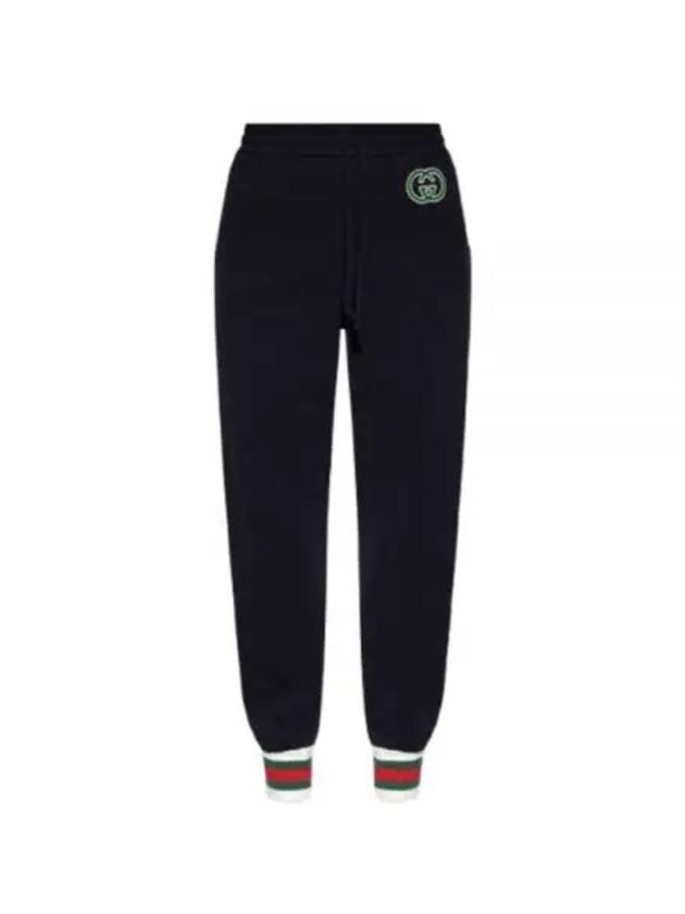 Women's Cotton Jersey JoGGer Track Pants Black - GUCCI - BALAAN 2