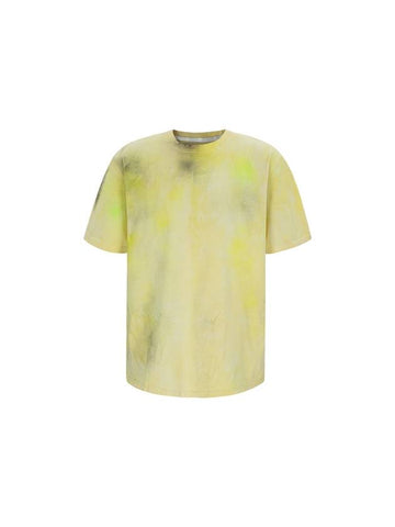 hand tie dye painting T Yellow - COELONINE - BALAAN 1