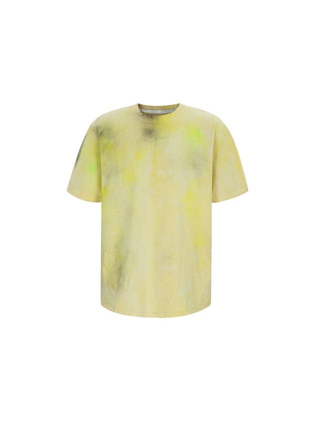 hand tie dye painting T Yellow - COELONINE - BALAAN 2