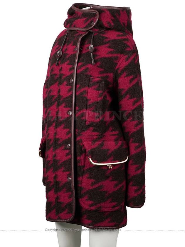 Houndstooth wool coat red 1197hva - COACH - BALAAN 3