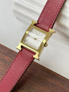 Gold H Hour Quartz Red Women s WatchHH1 201 2VHEC23616 - HERMES - BALAAN 5