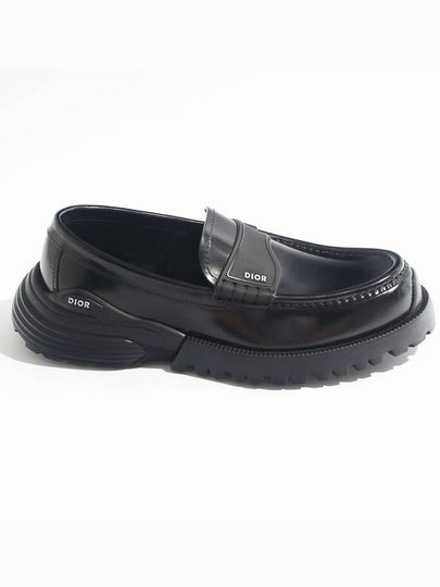 Combat Polished Calfskin Loafer Black - DIOR - BALAAN 2