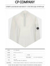 Lens Wappen Half Zip Knit Top White - CP COMPANY - BALAAN 3