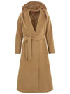 Bdanton Virgin Wool Single Coat Camel - MAX MARA - BALAAN 3