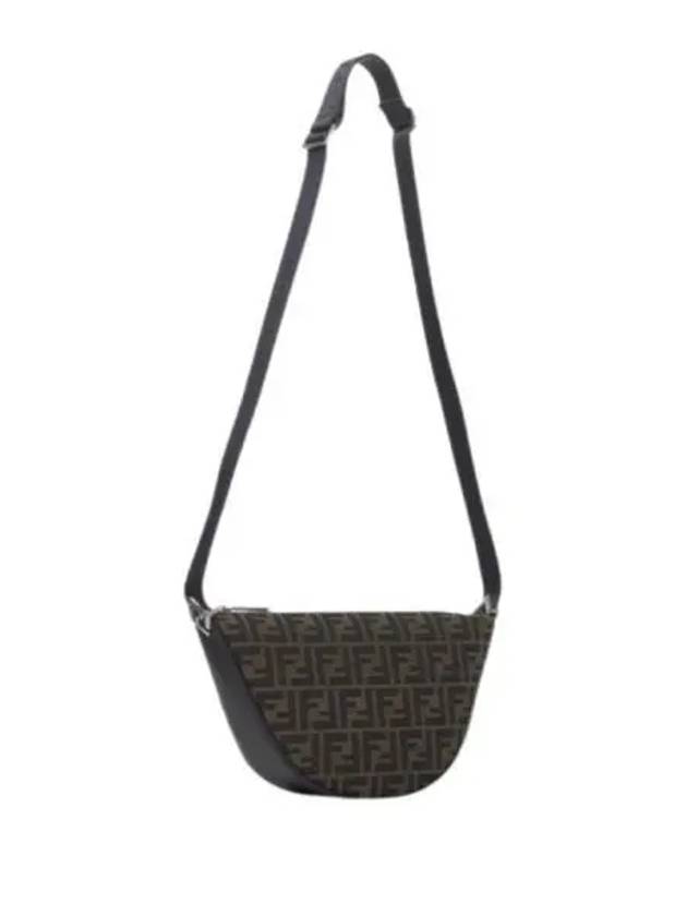 Melon FF Jacquard Small Shoulder Bag Brown - FENDI - BALAAN 2