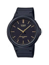 Co Signed Resin Band Analog Watch Gold Black - CASIO - BALAAN 2