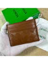 Intrecciato Leather Card Holder Brown - BOTTEGA VENETA - BALAAN 4