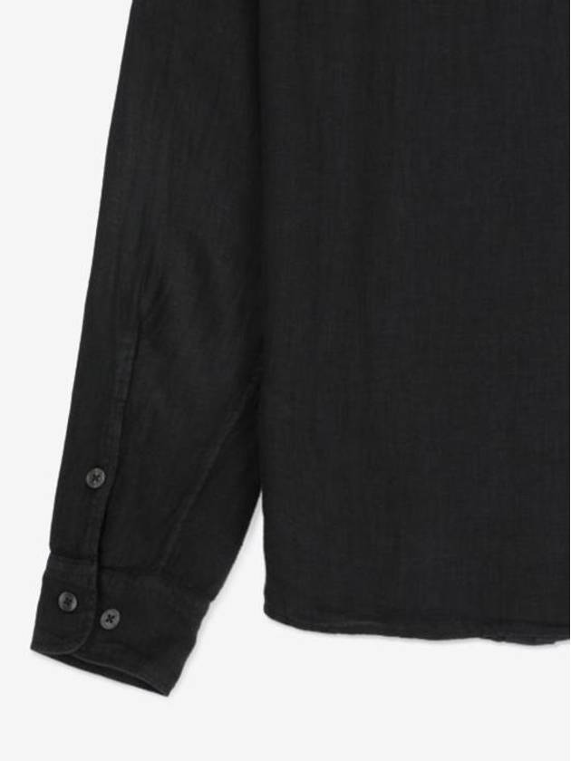 Resin Linen Lens Button Twin Pocket Long Sleeve Shirt Black - CP COMPANY - BALAAN 6