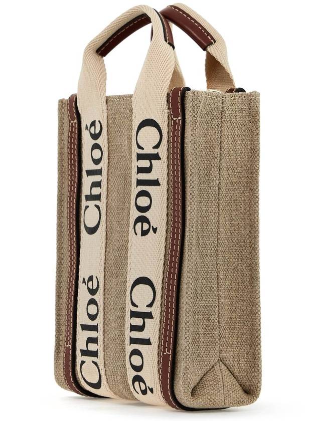 Woody Mini Tote Bag Beige Brown - CHLOE - BALAAN 3