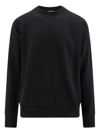 Men's Logo Embroidery Sweatshirt Black - DIESEL - BALAAN 2