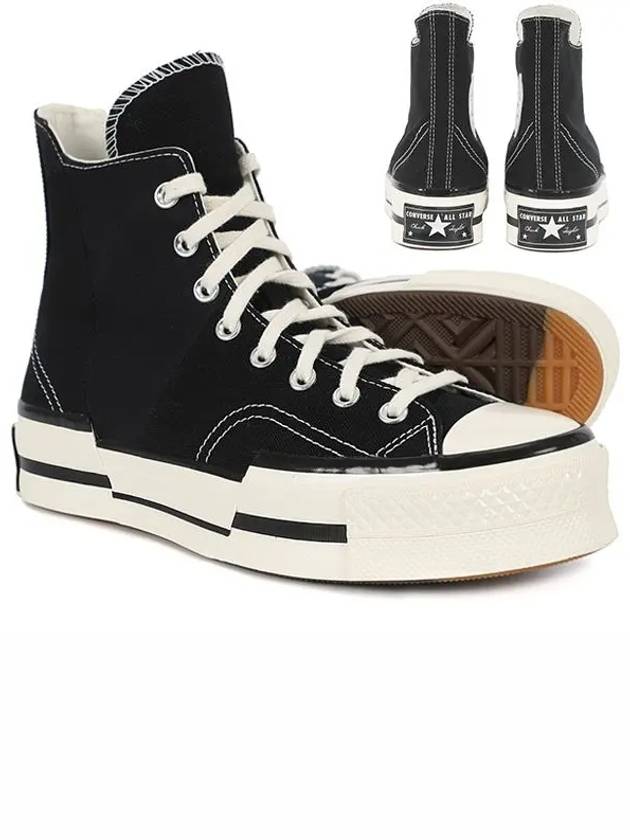 Chuck Taylor 70 Plus High Top Sneakers Black - CONVERSE - BALAAN 3