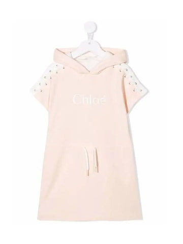 Kids Women s Logo Embroidered Dress Pink C12874 45F - CHLOE - BALAAN 1