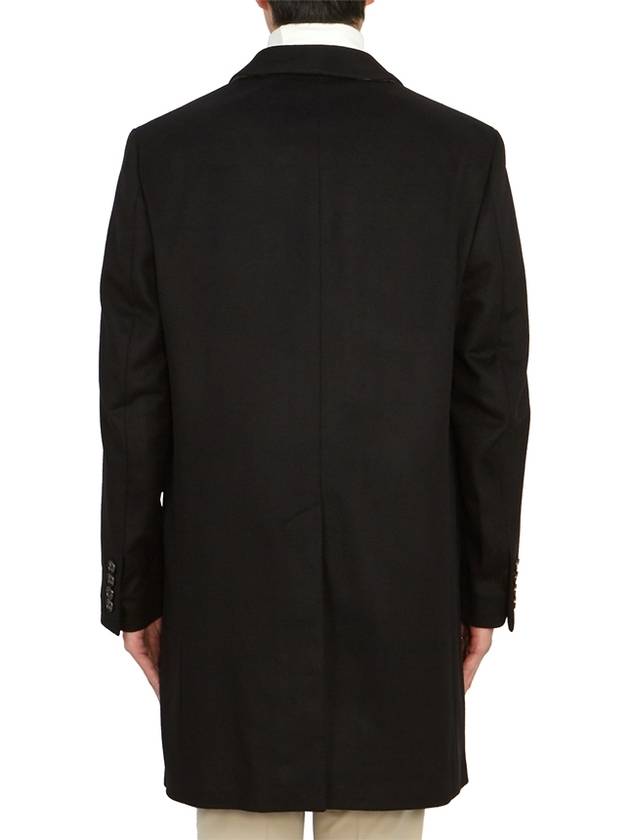 Wool Cashmere Tailored Single Coat Black - BURBERRY - BALAAN.