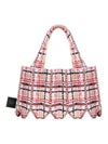 Tweed mini tote bag pale pink - PLEATSMAMA - BALAAN 5