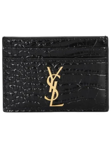 Cassandra logo card wallet women - SAINT LAURENT - BALAAN 1