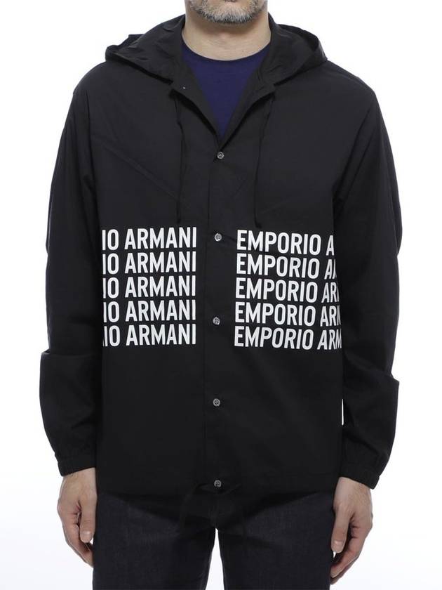 hooded shirt jacket - EMPORIO ARMANI - BALAAN 4