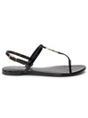 Women's Monogram Cassandra Sandals Black - SAINT LAURENT - BALAAN 2