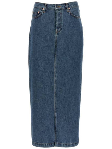 Wardrobe.Nyc 'Column' Denim Skirt - WARDROBE.NYC - BALAAN 1