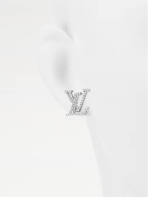 LV Iconic Earrings Silver - LOUIS VUITTON - BALAAN 5