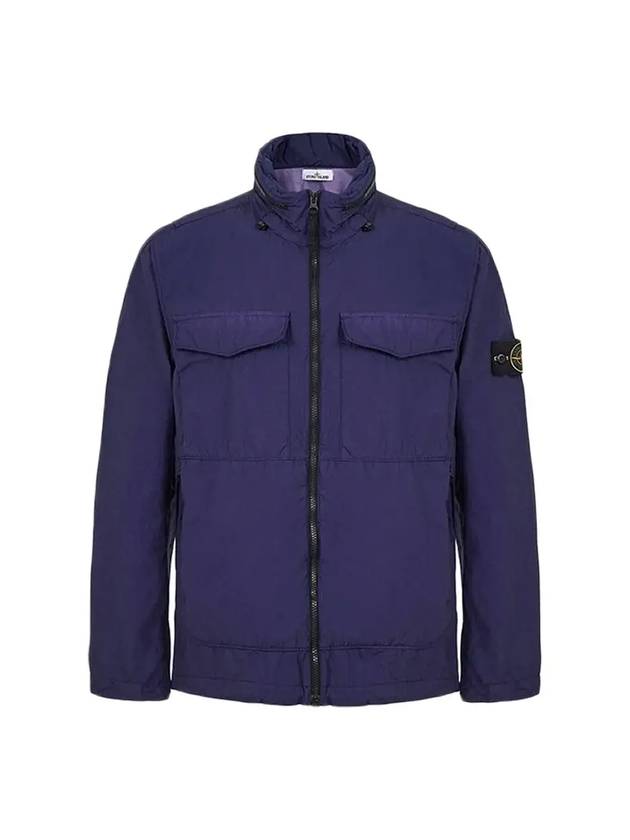 Waffen Naslan Light Watro Zip-up Jacket Dark Blue - STONE ISLAND - BALAAN 1