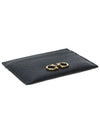 Gancini Card Wallet Black - SALVATORE FERRAGAMO - BALAAN 6