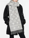 LV Essential Monogram Wool Scarf Light Grey - LOUIS VUITTON - BALAAN 3