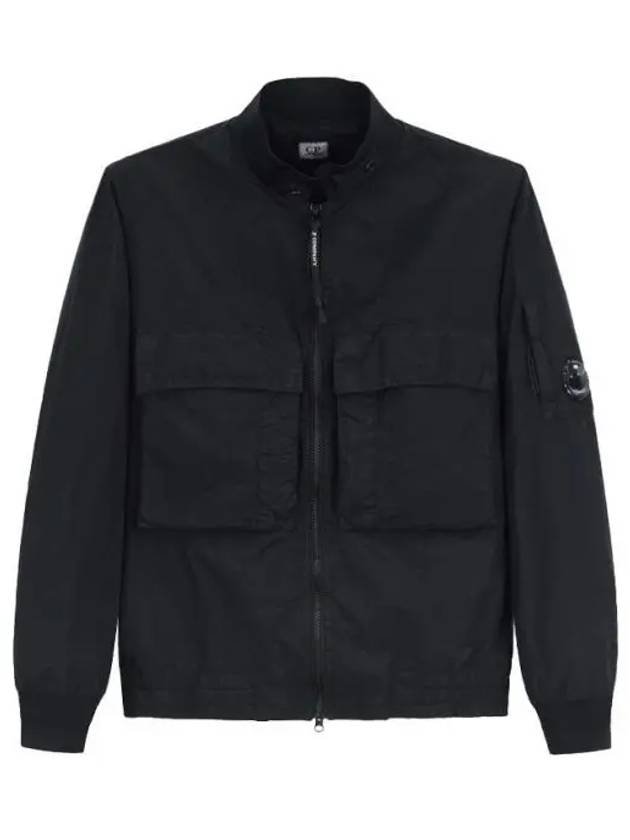 Flat Nylon Zip-Up Jacket Black - CP COMPANY - BALAAN 2