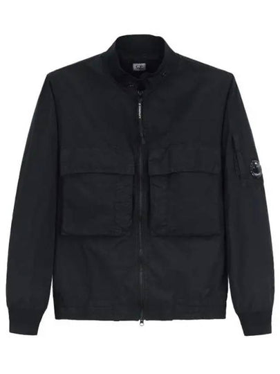 Flat Nylon Zip-Up Jacket Black - CP COMPANY - BALAAN 2