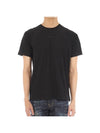 Small Logo Print Short Sleeve T-Shirt Black - STONE ISLAND - BALAAN 1