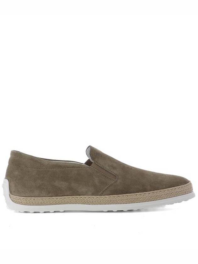 Suede Slip-On Loafer Beige - TOD'S - BALAAN 2