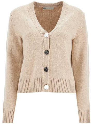 short wool cardigan for women - TORY BURCH - BALAAN 1