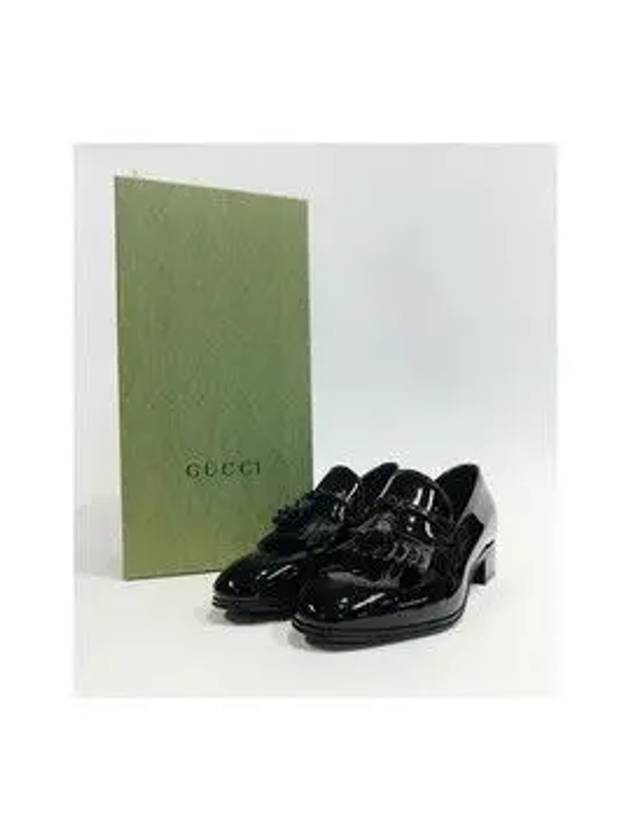 Tassel Leather Loafers Black - GUCCI - BALAAN 10