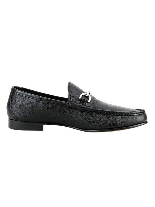 Horsesbit Nestor Grain Leather Loafers Black - GUCCI - BALAAN 1