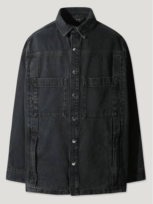 KOSSESPE Washed Denim Overshirt Jacket - IRO - BALAAN 1