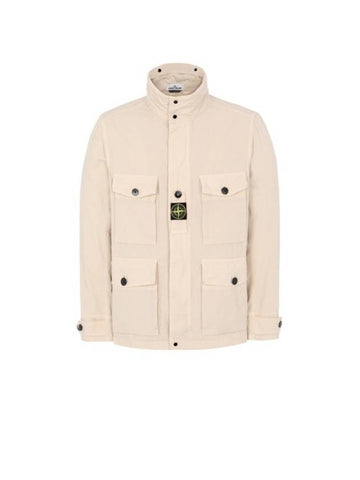 Cordura Field Wappen Cotton Jacket Ivory - STONE ISLAND - BALAAN 1