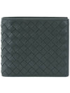 Intrecciato Weaving Half Wallet Dark Grey - BOTTEGA VENETA - BALAAN 3