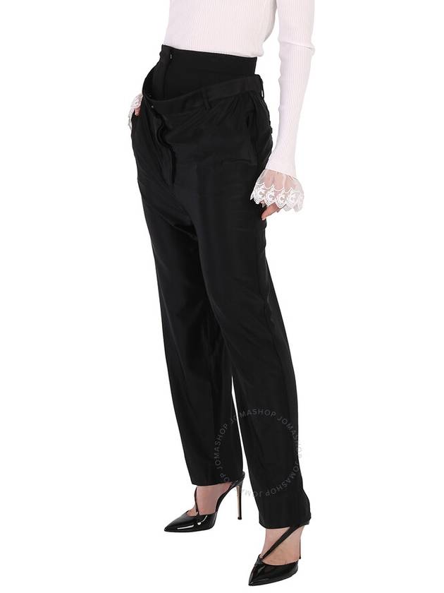 Burberry Ladies Black Lombardy Double-waisted Jersey Pants, Brand Size 6 (US Size 4) - BURBERRY - BALAAN 3