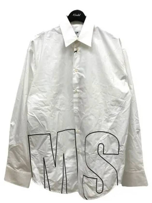 Logo embroidered long sleeve shirt 3340ME13X 227500 01 - MSGM - BALAAN 2