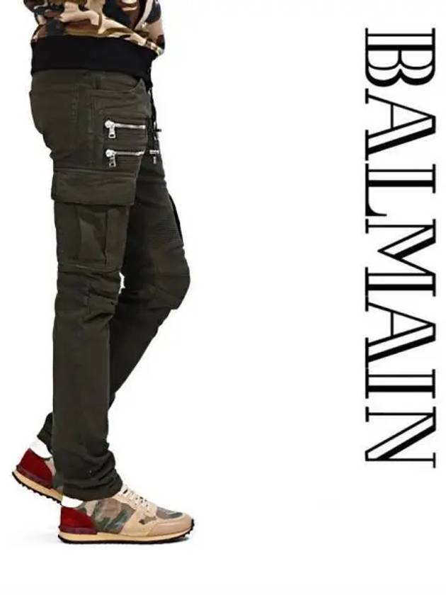 Cargo Straight Pants Green - BALMAIN - BALAAN 2